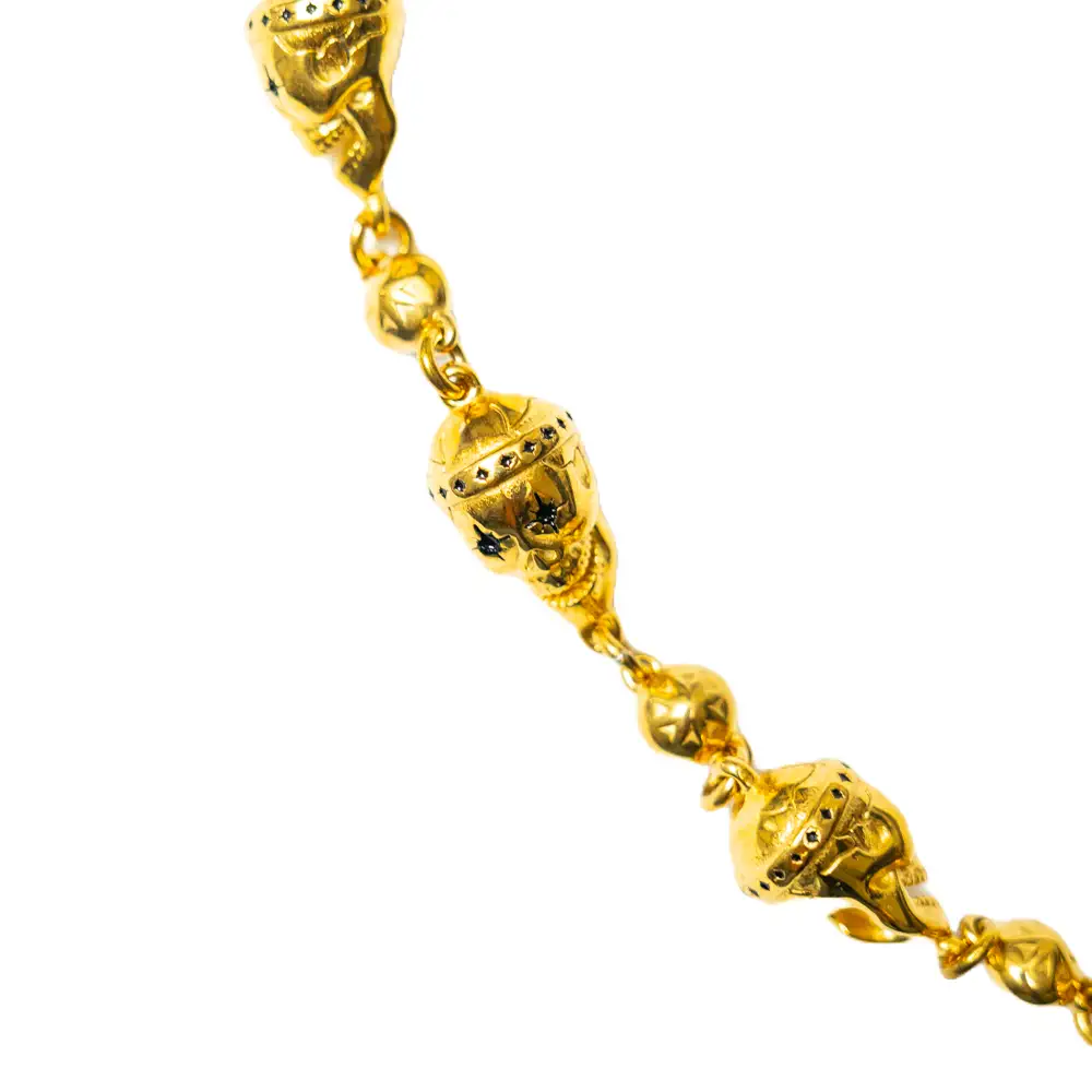 小物 StarChain World GOLD SKULL WALLET CHAIN Gold Skull Wallet Chain No Stones - Starchain World